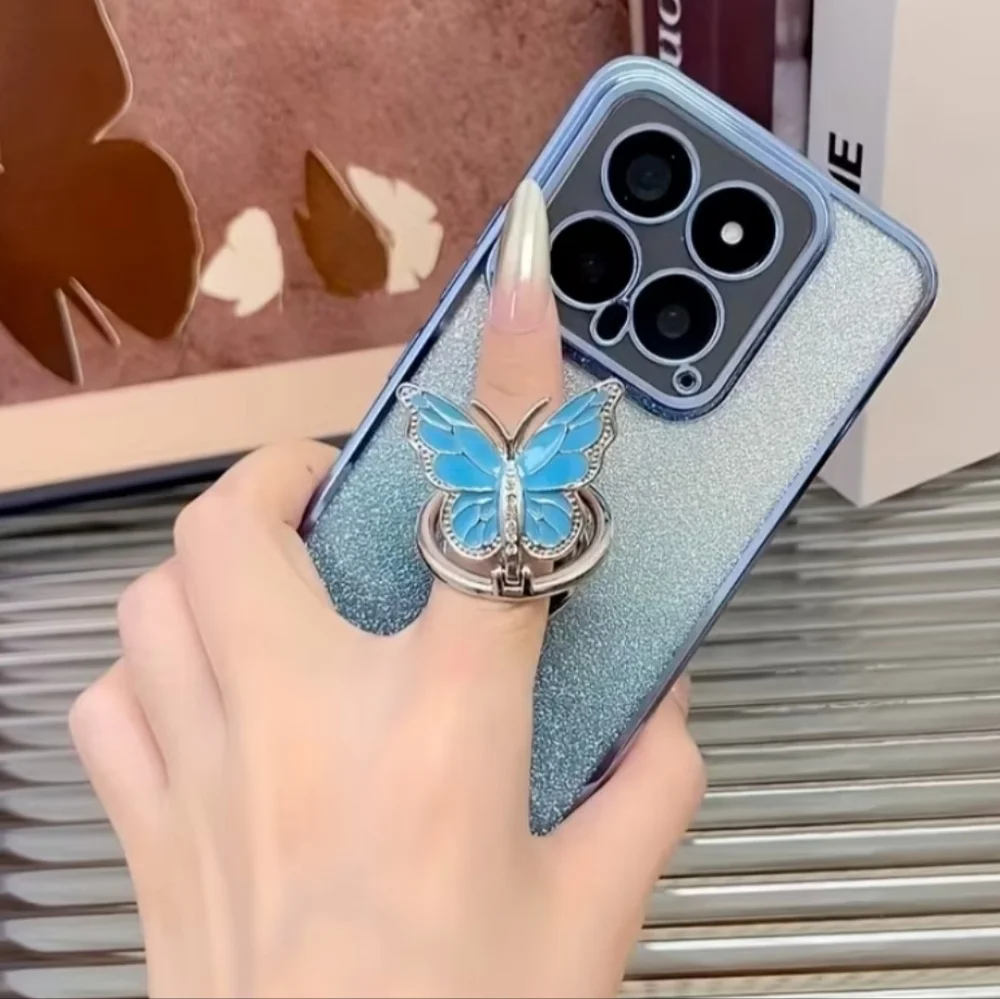 Butterfly Phone Ring‎ Grip 360 Degree Rotating Plating Finger Holder Kickstand
